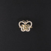 10K YG Butterfly Ring (2.2g)