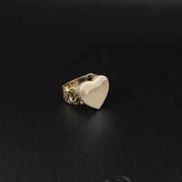 10K YG Heart Ring (3.8g)