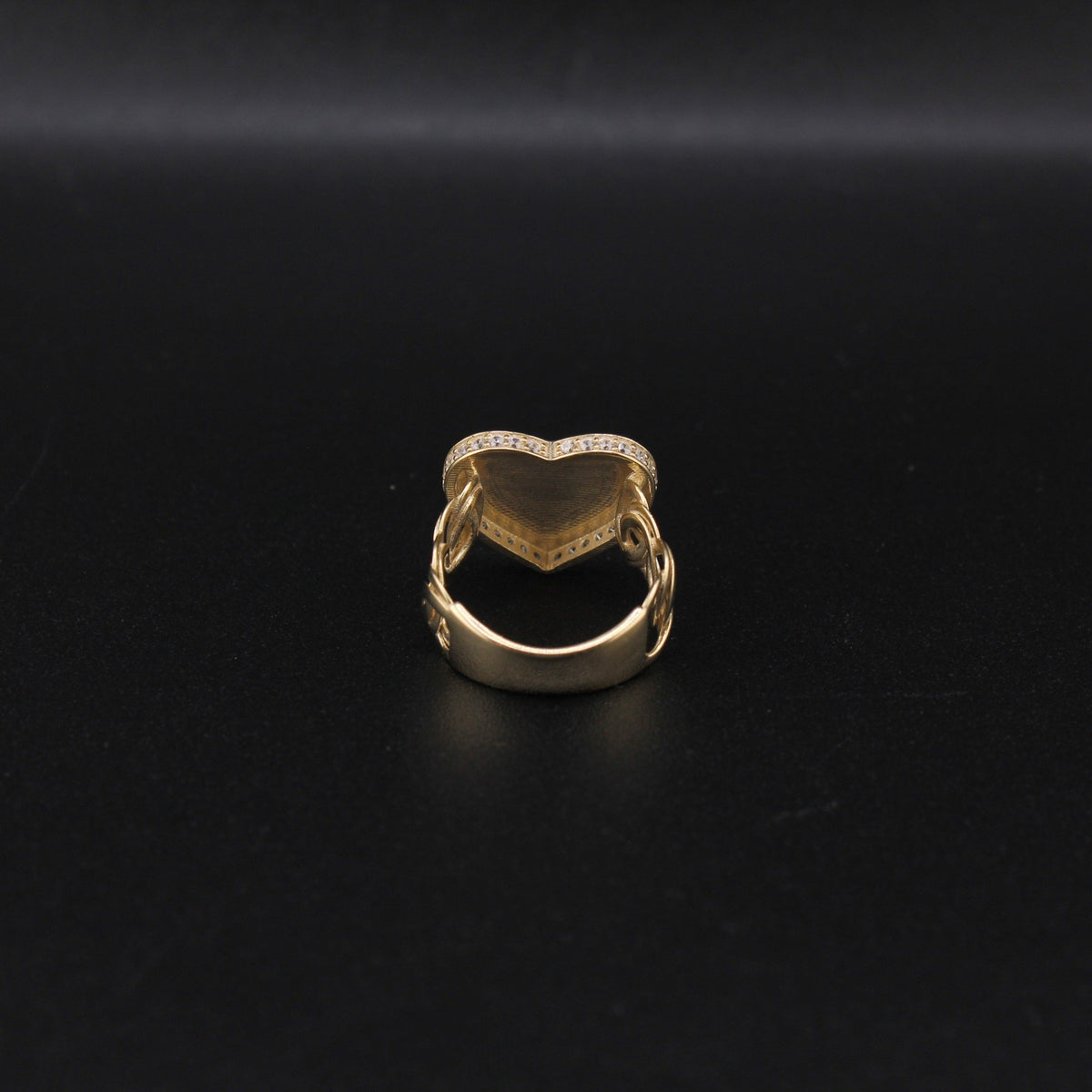 10K YG Heart Ring (3.8g)