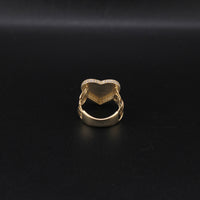 10K YG Heart Ring (3.8g)