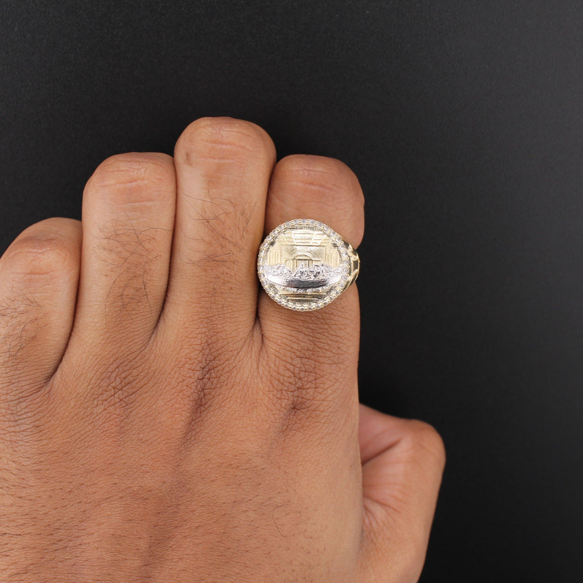 10K YG Last Supper Ring (4.1g)