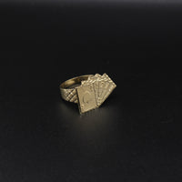 10K YG Cards Ring (5.7g)