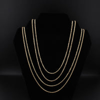 10K YG Rope Chain 2.5mm