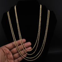 10K YG Rope Chain 2.5mm