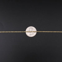 10K YG Rope Chain 2mm