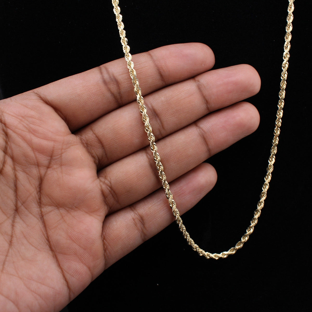 10K YG Rope Chain 22in (14.8g) 3mm