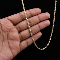 10K YG Rope Chain 22in (14.8g) 3mm