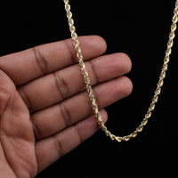 10K YG Rope Chain 22in (24.1g) 4mm
