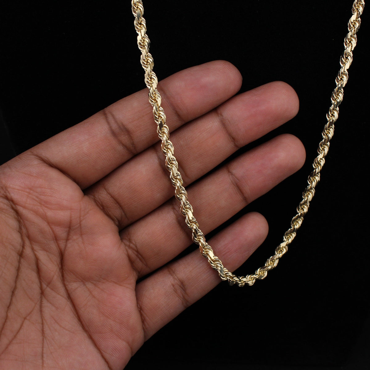 10K YG Rope Chain 24in (38.8g) 5mm