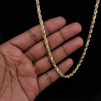 10K YG Rope Chain 24in (38.8g) 5mm