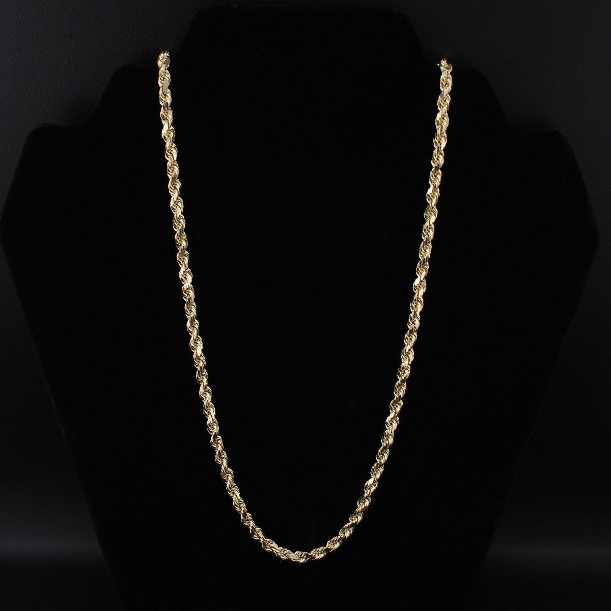 10K YG Rope Chain 24in (38.8g) 5mm