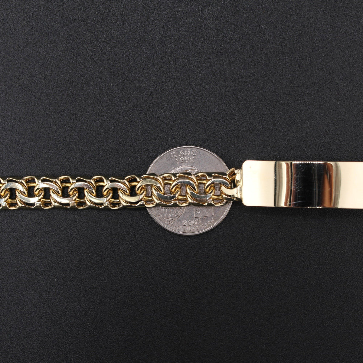 10K YG Chino Bracelet 8in (39.1g)