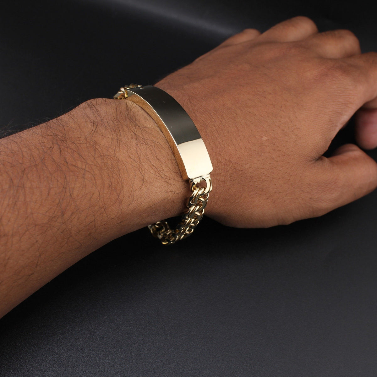 10K YG Chino Bracelet 8in (39.1g)