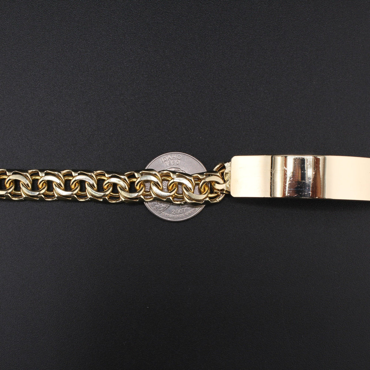 10K YG Chino Bracelet 8.5in (62.5g)