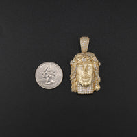 10K YG Jesus Pendant (13.5g)