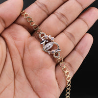 10K YG Virgin Mary Bracelet 7in (3.6g)