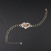 10K YG Quince Heart Bracelet 7in (5.3g)