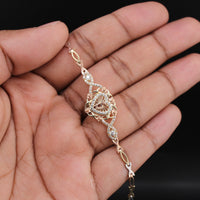 10K YG Quince Heart Bracelet 7in (3.1g)
