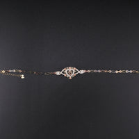 10K YG Quince Heart Bracelet 7in (3.1g)