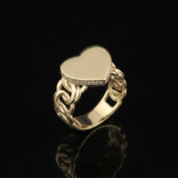 10K Heart Ring 