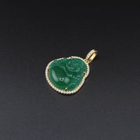 10K YG Diamond Laughing Buddha Pendant