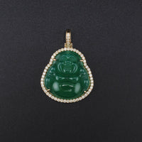 10K YG Diamond Laughing Buddha Pendant