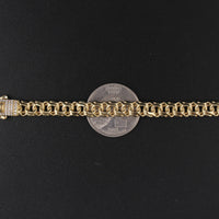 14K YG Bracelet 7.5inch 9.3G