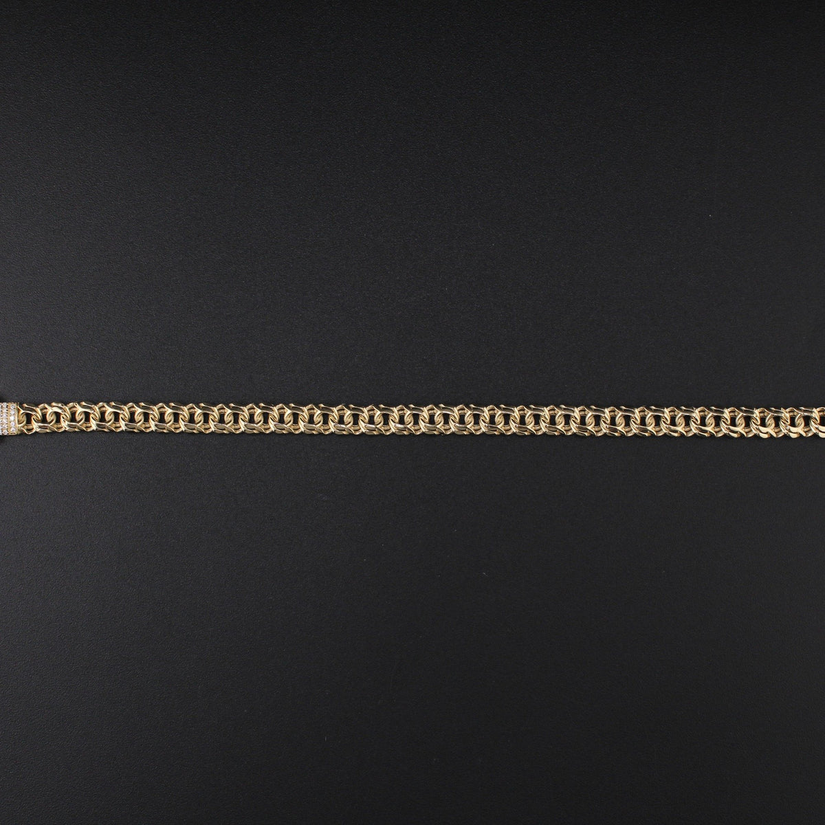 14K YG Bracelet 7.5inch 9.3G