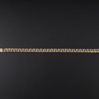 14K YG Bracelet 7.5inch 9.3G
