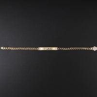 14K YG Bracelet 7inch 5.7G