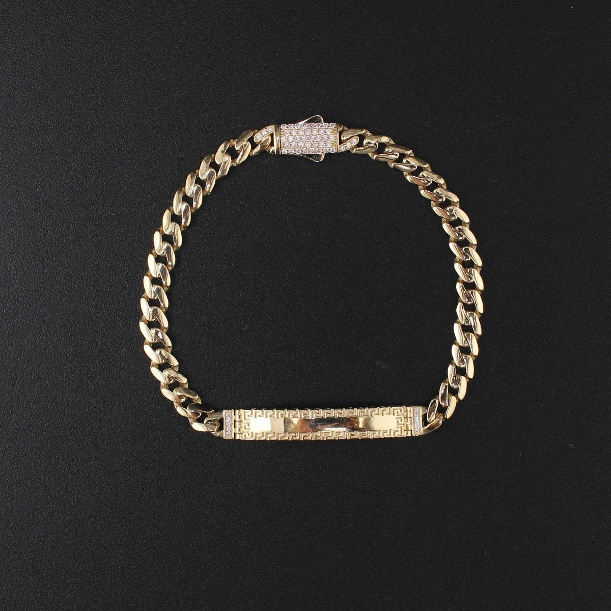 10K YG Bracelet 7in 4.8g
