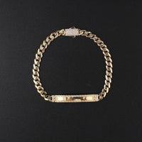 10K YG Bracelet 7in 4.8g