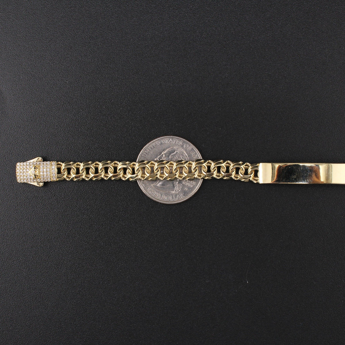 10K YG Bracelet 7.5in 9.4g 6.5mm