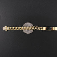 10K YG Bracelet 7.5in 9.4g 6.5mm