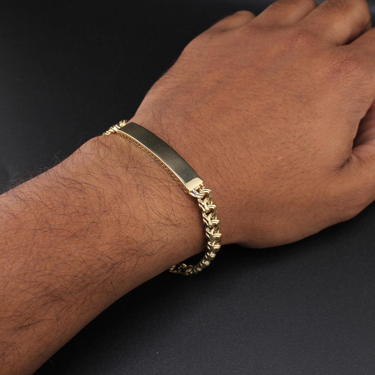 10K YG Bracelet 7.5in 9.4g 6.5mm