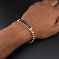 10K YG Bracelet 7.5in 9.4g 6.5mm