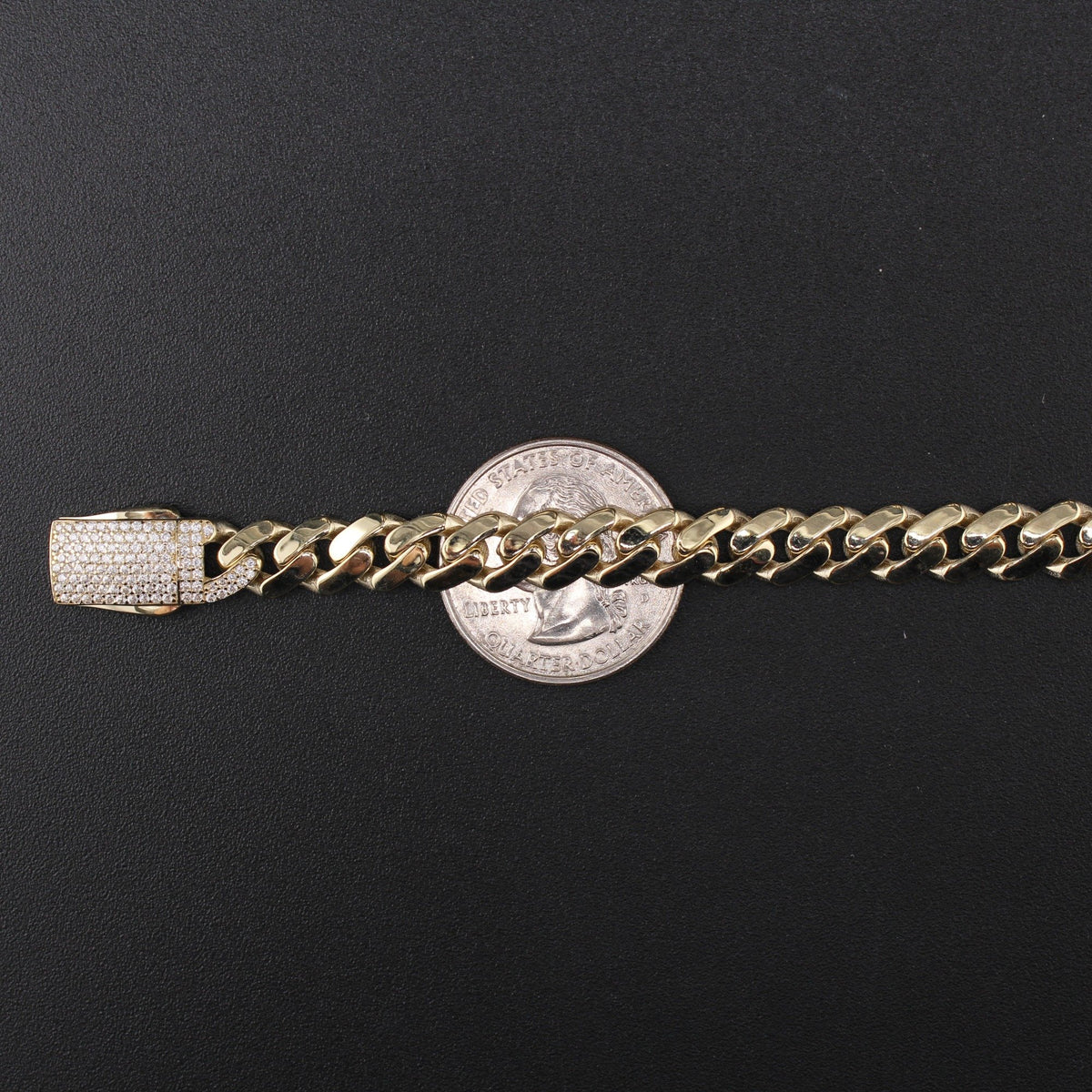 10K YG Chain Miami Cuban 8mm