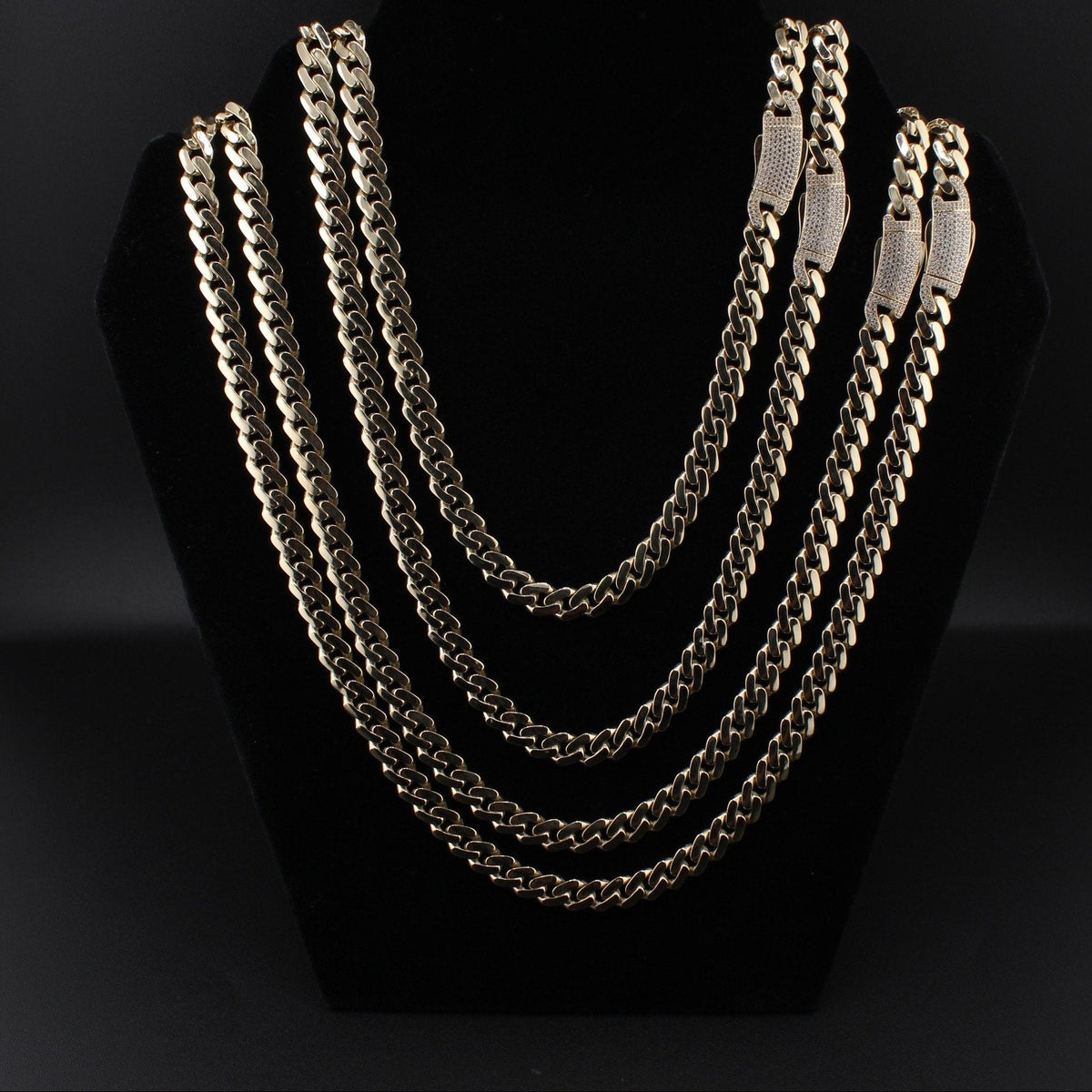 10K YG Chain Miami Cuban 8mm