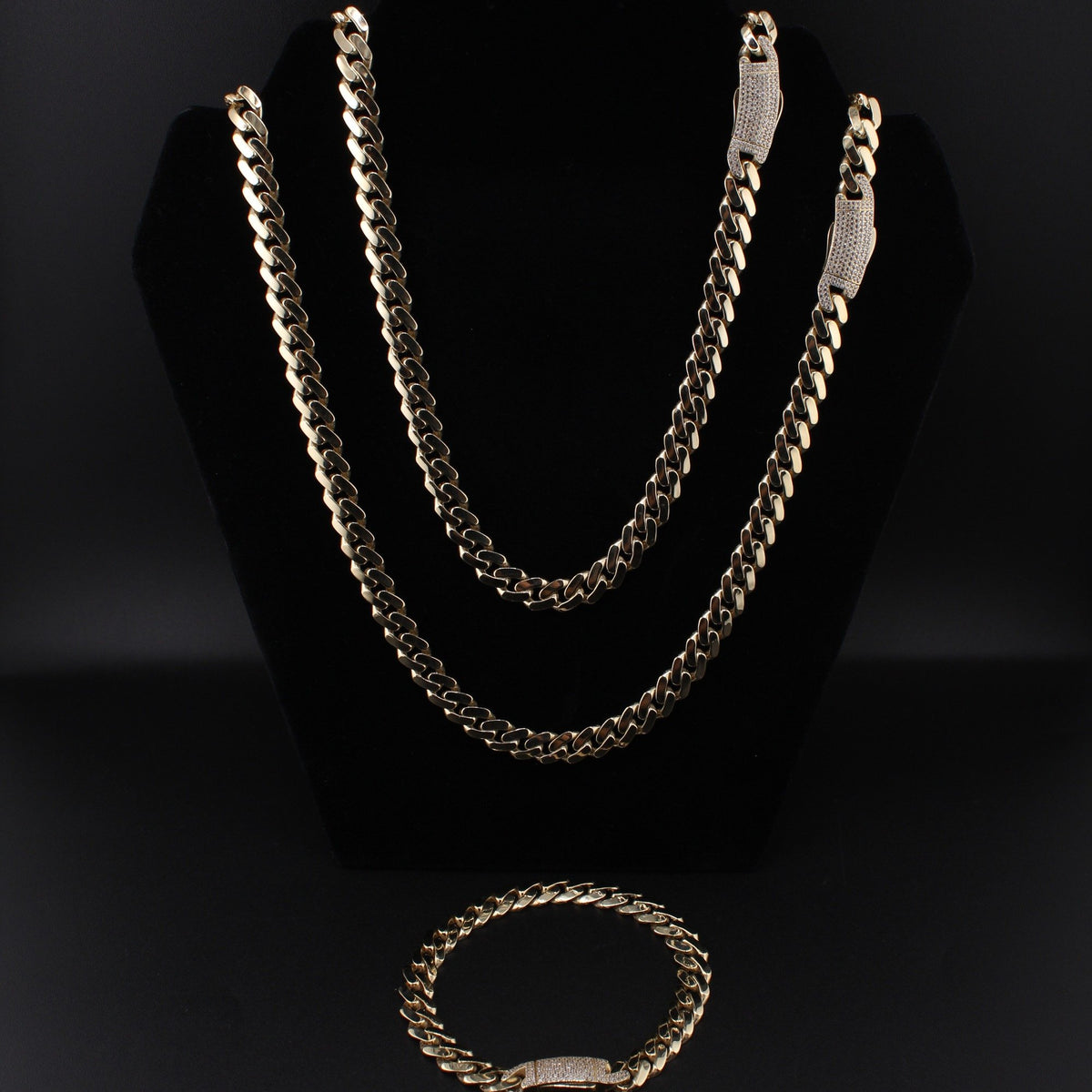 10K YG Chain Miami Cuban 9mm