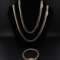 10K YG Chain Miami Cuban 9mm
