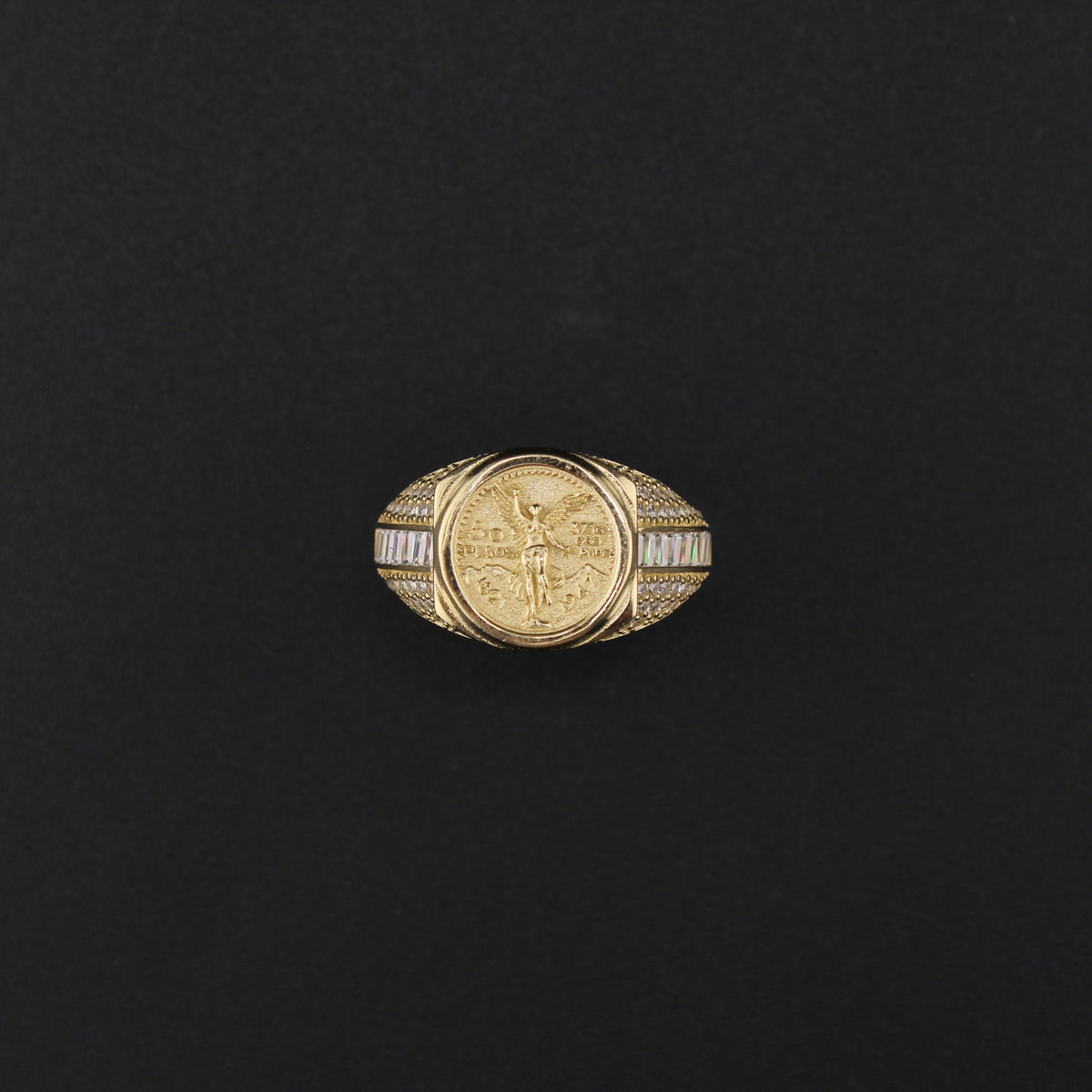 10K YG Ring Mens