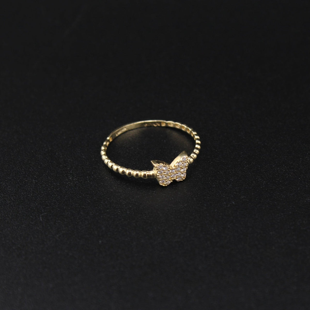 10K YG Ring Butterfly