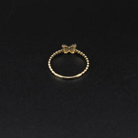 10K YG Ring Butterfly