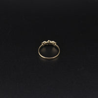 10K YG Ring Flower