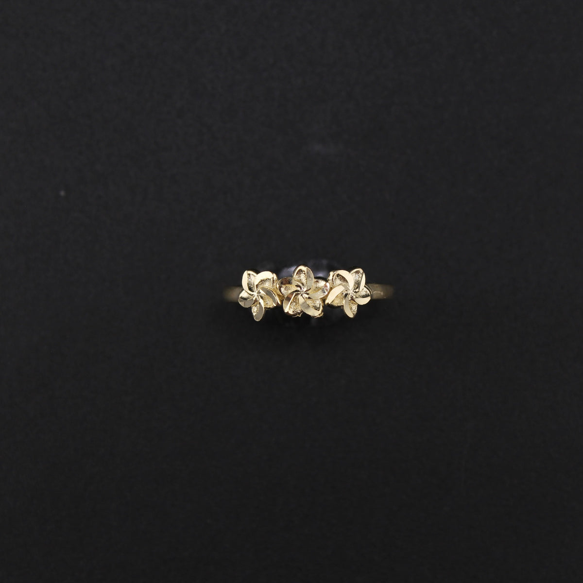 10K YG Ring Flower