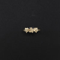 10K YG Ring Flower