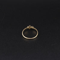 10K YG Cross Ring 