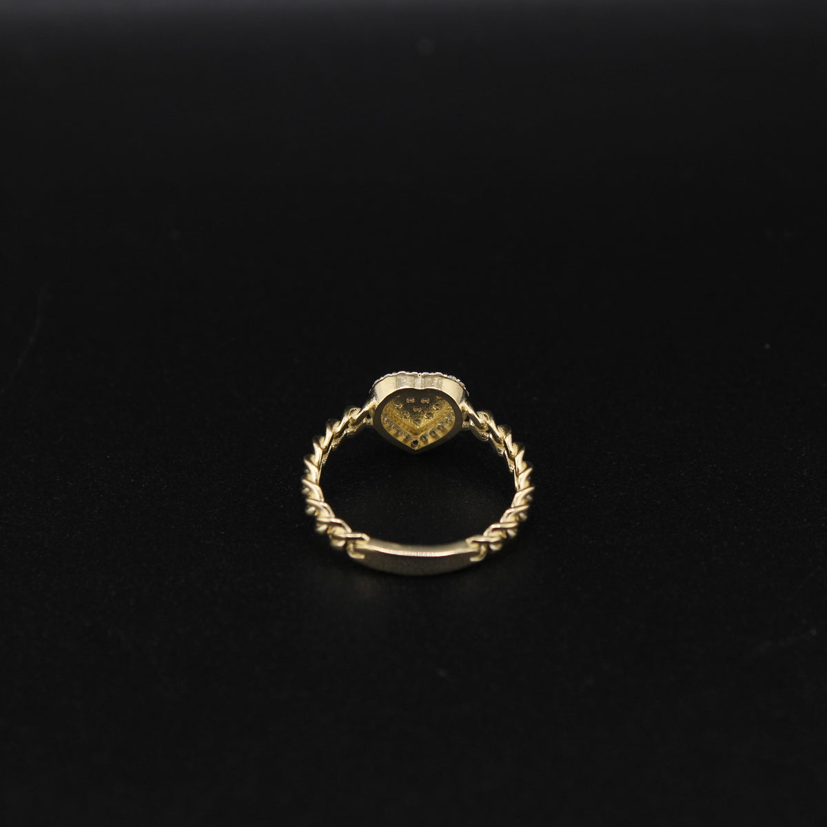 10K Heart Ring