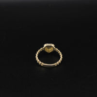 10K Heart Ring
