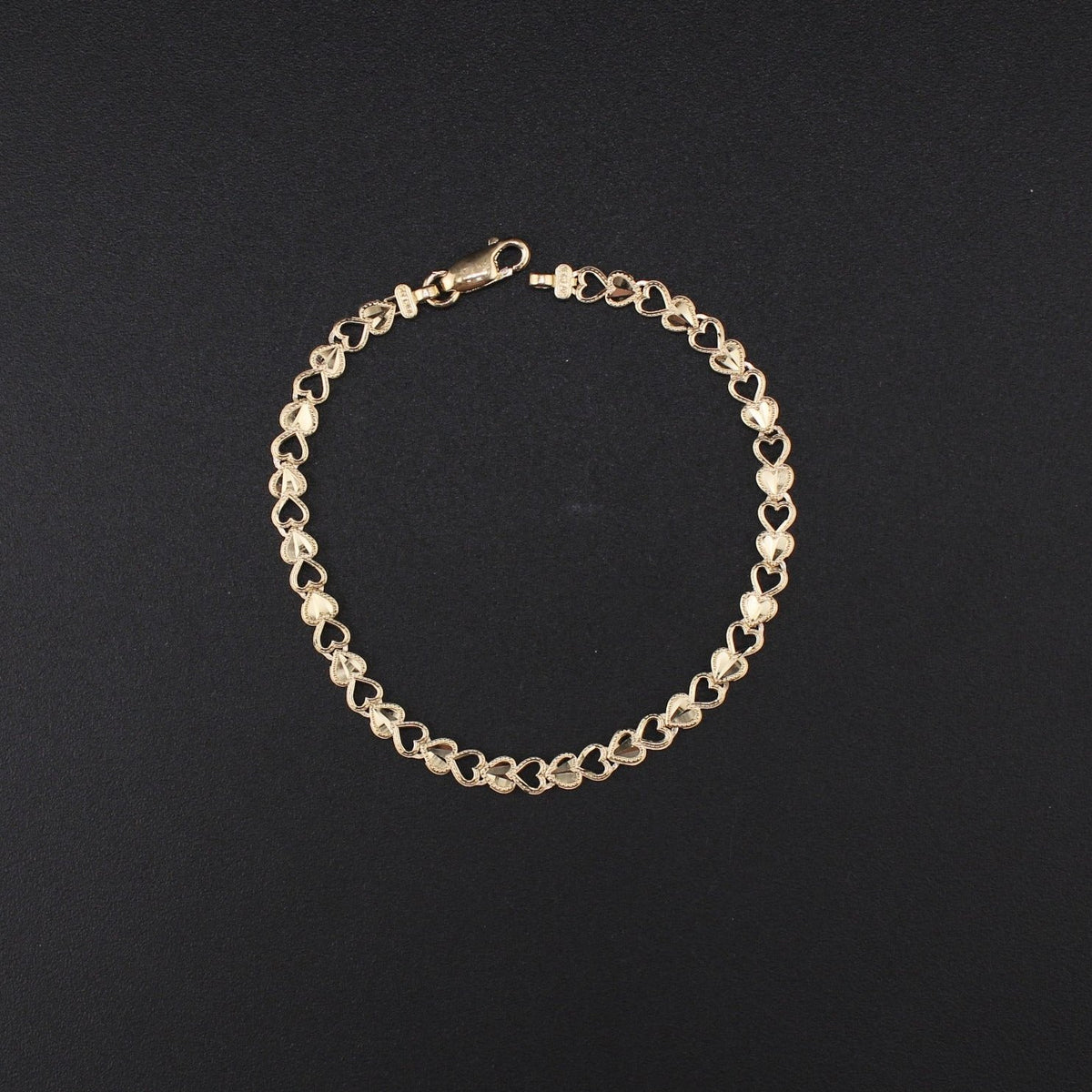 10K Heart Bracelet